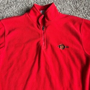 Vintage San Diego State Aztecs Pullover Q-Zip Sweatshirt Medium Red Oak SDSU